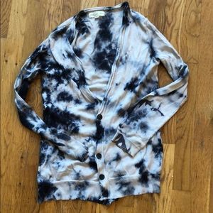 Cotton tie dye cardigan